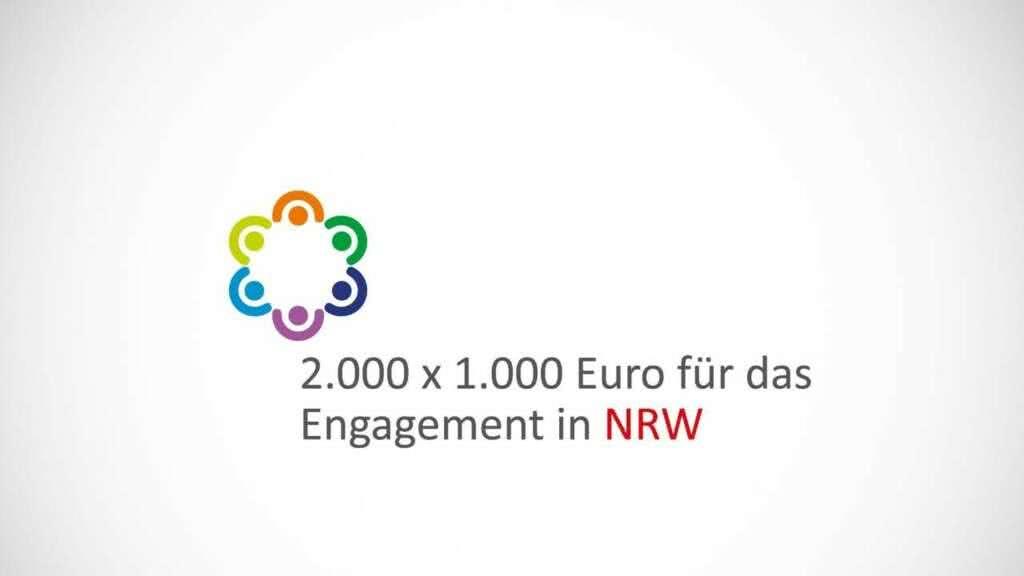2000 x 1000 Euro Engagement NRW